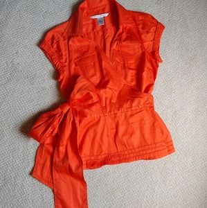 Diane von Furstenberg wrap top size 8